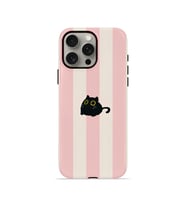 iPhone 15 Pro Max Vorian Çift Katmanlı MagSafe Kılıf Midnight Cat Stripe