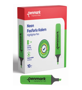 Penmark Fosforlu Kalem Neon Yeşil HS-505 02