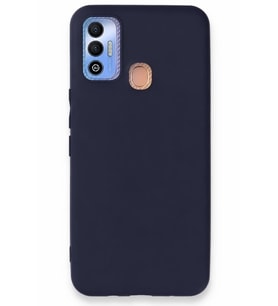 Mey İthalat® Tecno Spark 7T Kılıf First Silikon - Lacivert