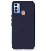 Mey İthalat® Tecno Spark 7T Kılıf First Silikon - Lacivert