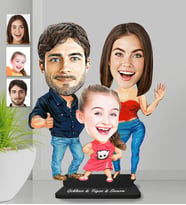 Kişiye Özel Aile Ahşap Biblo-24