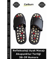 Özel Üretim Sağlık Destekli Rahatlatıcı Refleksoloji Ayak Masajı Akupunktur Terliği 38-39 Numara