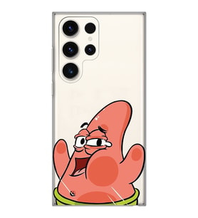 Samsung Galaxy S23 ULTRA Uyumlu Patrick Star Desenli Şeffaf Telefon Kılıfı