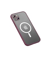 Apple iPhone 13 Pro Uyumlu Kılıf Zore Mokka Wireless Kapak (Koyu Mor)