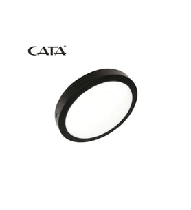 CATA CT-5238 30W Panel LED Armatür Siyah Yulvarlak Sıva Üstü Metal Kasa Beyaz Işık 6400K