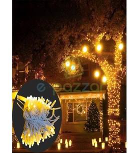 10m 100 Led Ip65 Dış Mekan Led Işık Beyaz Kablo