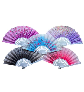 Plastik Kumaş Yelpaze 12 li Karışık OB-047 TG-V 9499