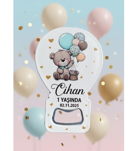 KİŞİYE ÖZEL TASARIM BALON MAGNET AÇACAK