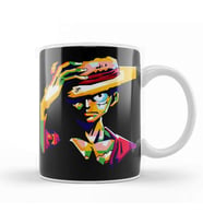 Monkey D Luffy Kupa Bardak Porselen