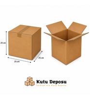 25x25x25 cm E-Ticaret ve Kargo Kutusu (20 ADET)
