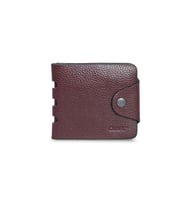 Guard Bordo Hakiki Deri Yatay Model Patlı Spor Erkek Cüzdan // GRD260225WT1079 (Renksiz)