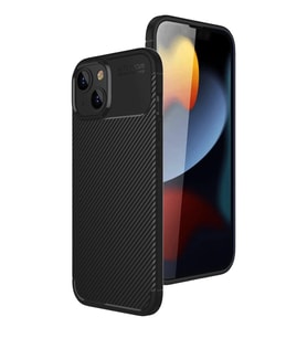 Mey İthalat® iPhone 15 Kılıf Auto Focus Karbon Kapak - Siyah