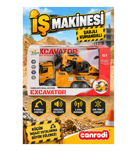 Şarjlı Uzaktan Kumandalı 9 Kanallı Sesli ve Işıklı İş Makinesi