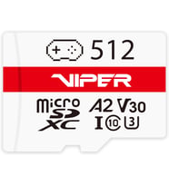 Memory Viper Gaming Serisi 512GB Micro SDXC V30 A2 UHS-I U3 4K UHD Hafıza Kartı PV512GGM32MCX - Nintendo Switch 1/Steam Deck/ASUS ROG Ally/GoPro/Insta360/DJI Kameralar ve Dronlar ile Uyumlu