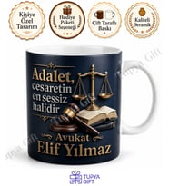 Hukuk Fakültesi Mezununa Hediye Kişiye Özel Baskılı Kupa Bardak Avukat Hediye