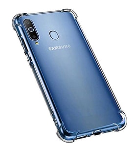 Coverzone Galaxy A20S ile uyumlu K?l?f Z-Nitro Anti Shock Silikon Kapak Kamera Korumal? Anti?ok Airbag K�?e Korumal? Silikon ?effaf K?l?f