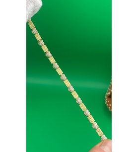 Xuping Zirkon Taşlı Kalpli Model 14 Ayar Rengi Bileklik (Altın)