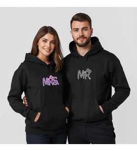 Sevgililer Günü Özel Kombin, 2 Ürün Kapüşonlu Hoodie Sweatshirt