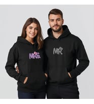 Sevgililer Günü Özel Kombin, 2 Ürün Kapüşonlu Hoodie Sweatshirt (Siyah)