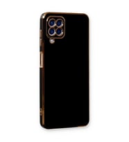 Samsung Galaxy A22 Kılıf Volet Silikon - Siyah