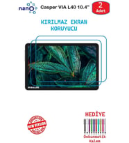Casper VIA L40 10.4" İçin Nano Ekran Koruyucu 9h Esnek 2 ADET