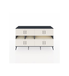 Kronos Konsol 8 Raflı 8 Kapaklı 176x59x99 Antrasit-Aytaşı