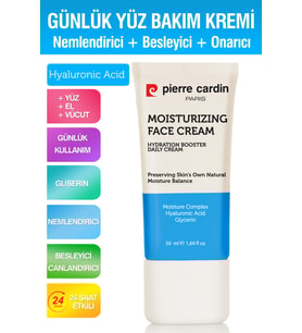Pierre Cardin Nemlendirici & Besleyici Canlandırıcı Yüz, El Ve Vücut Günlük Bakım Kremi 24 Saat Etkili 50 ml