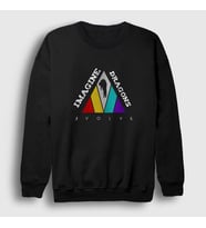 Presmono Unisex Siyah Evolve Imagine Dragons Sweatshirt 81591tt