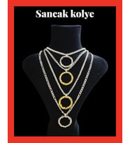 Çelik Kolye Özel Tasarım Rulman (Unisex) Ölçü 55cm (Gümüş)