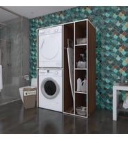 Kenzlife çamaşır-kurutma makinesi dolabı alyusha cvz 180*120*60 banyo kapaksız arkalıksız (Karışık)
