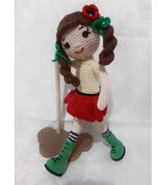 Gelincik Bebek Amigurumi Organik Oyuncak