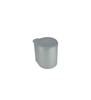 Silindirik Çöp Kovası, Plastik/metalik Gri -13lt