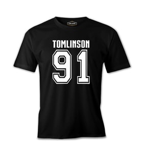 Louis Tomlinson - 91 Logo Siyah Erkek Tshirt