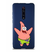 Xiaomi Redmi K20 Soft Premier Kapak Patrick Yıldız Tasarımlı Silikon Kılıf - Lacivert (Şeffaf)