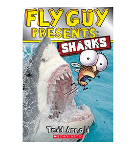 Fly Guy Presents: Sharks (Fly Guy #) (Gri-Kırmızı)