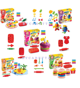 Doğum Günü + İnsan Figürü + Pizza + Plaj + Hamburger Art Craft Oyun Hamuru Eğitici Set (Karışık)