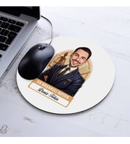 Kişiye Özel Hediye Karikatürlü En Başarılı Erkek Noter Mousepad