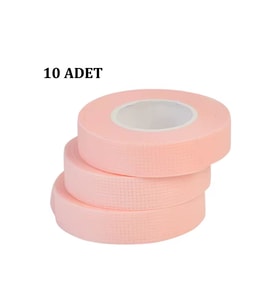 İpek Kirpik Bandı Pembe 10 Adet