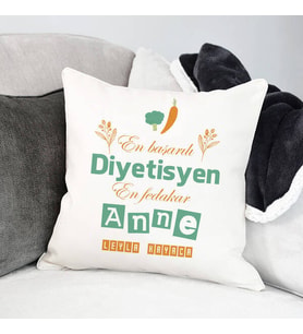 Kişiye Özel Diyetisyen Annelere Hediye Yastık