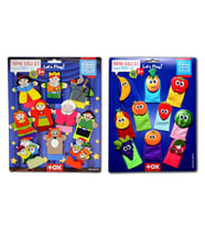 2 Set - 20 Parça Tox Masal Kahramanları ve Meyveler Parmak Kukla T105 T225