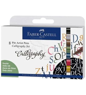 Faber Castell Pitt Artist Pens Calligraphy Seti 8li 167508