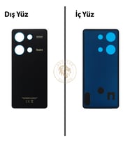Xiaomi Redmi Note 13 Pro 4G Gece Siyahı Arka Pil Kapağı Batarya Kapağı Lazer Kesim Back Cover