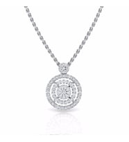 0,26 Karat Pırlantalı Kolye (Altın-Beyaz)