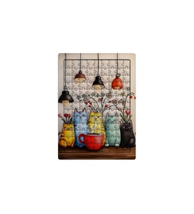 Ghostbastır Design Kediler 99 Parça Ayaklı Puzzle – Dekoratif Çocuk Yapbozu 0135