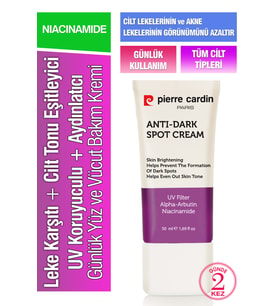 Pierre Cardin Leke Karşıtı Ve Cilt Tonu Eşitleyici, Uv Koruyuculu, Aydınlatıcı Günlük Bakım Kremi Yüz Ve Vücut  50 ml