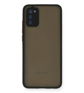 Durukar® Samsung Galaxy A02S Kılıf Montreal Silikon Kapak - Siyah