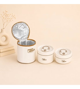 Lunchbox Yemek Termosu 2'li Set Paslanmaz Çelik Sefer Tası (420 Ml + 620 Ml)