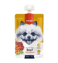 Wanpy Taze Sığır Etli&Havuçlu Köpek Et Ezmesi 90 gr
