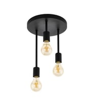 MYLİGHTS RETRO RUSTİK VİNTAGE METAL SARKIT AVİZE  (Siyah)