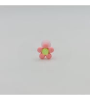 Renkli Pembe Çiçekli Tragus Piercing Küpe